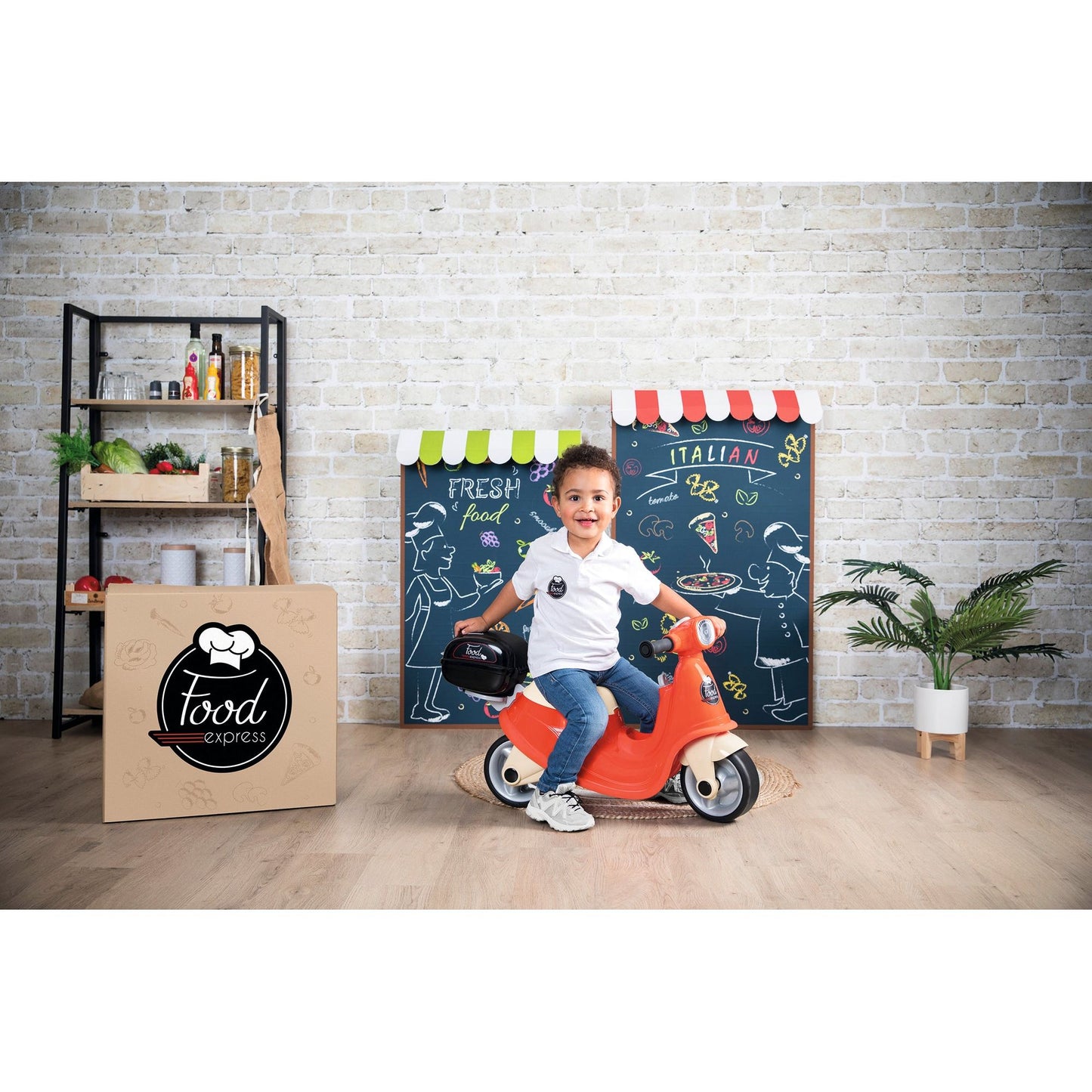 Smoby Food Express Scooter Ride-On - 18 Mths +