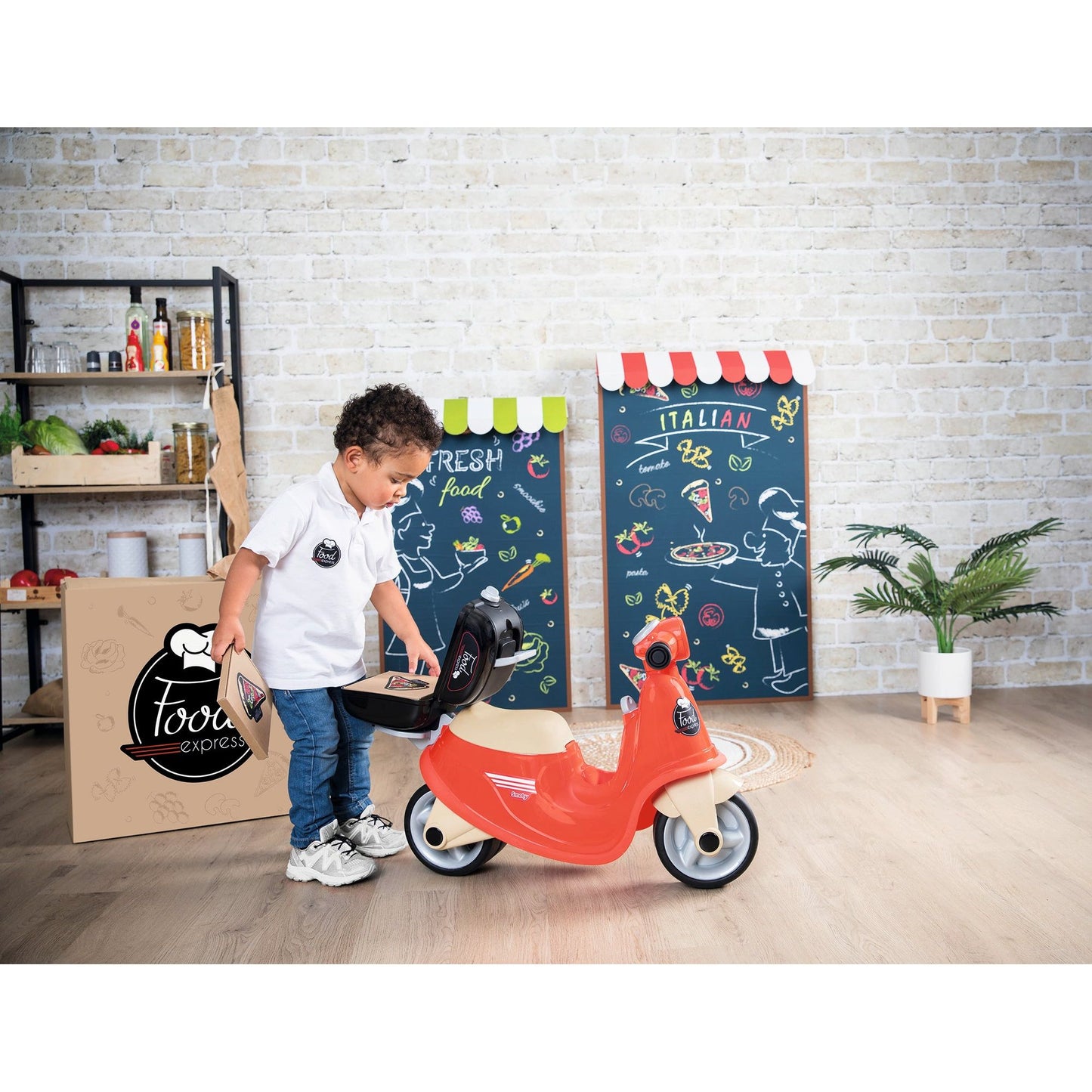 Smoby Food Express Scooter Ride-On - 18 Mths +