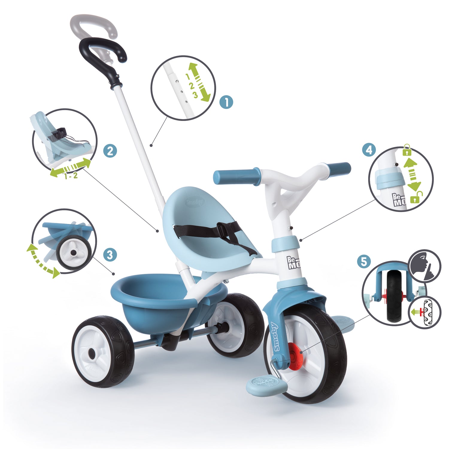 smoby be move trike features