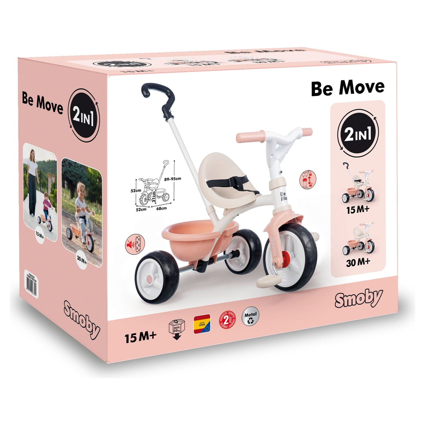 Smoby Be Move Trike - Pink