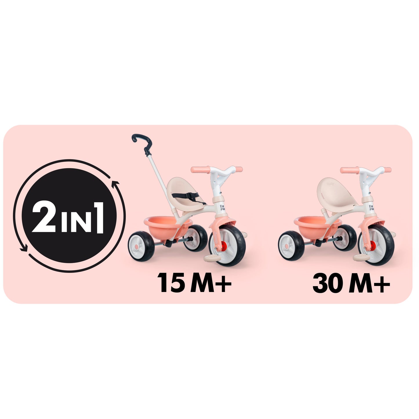 Smoby Be Move Trike - Pink