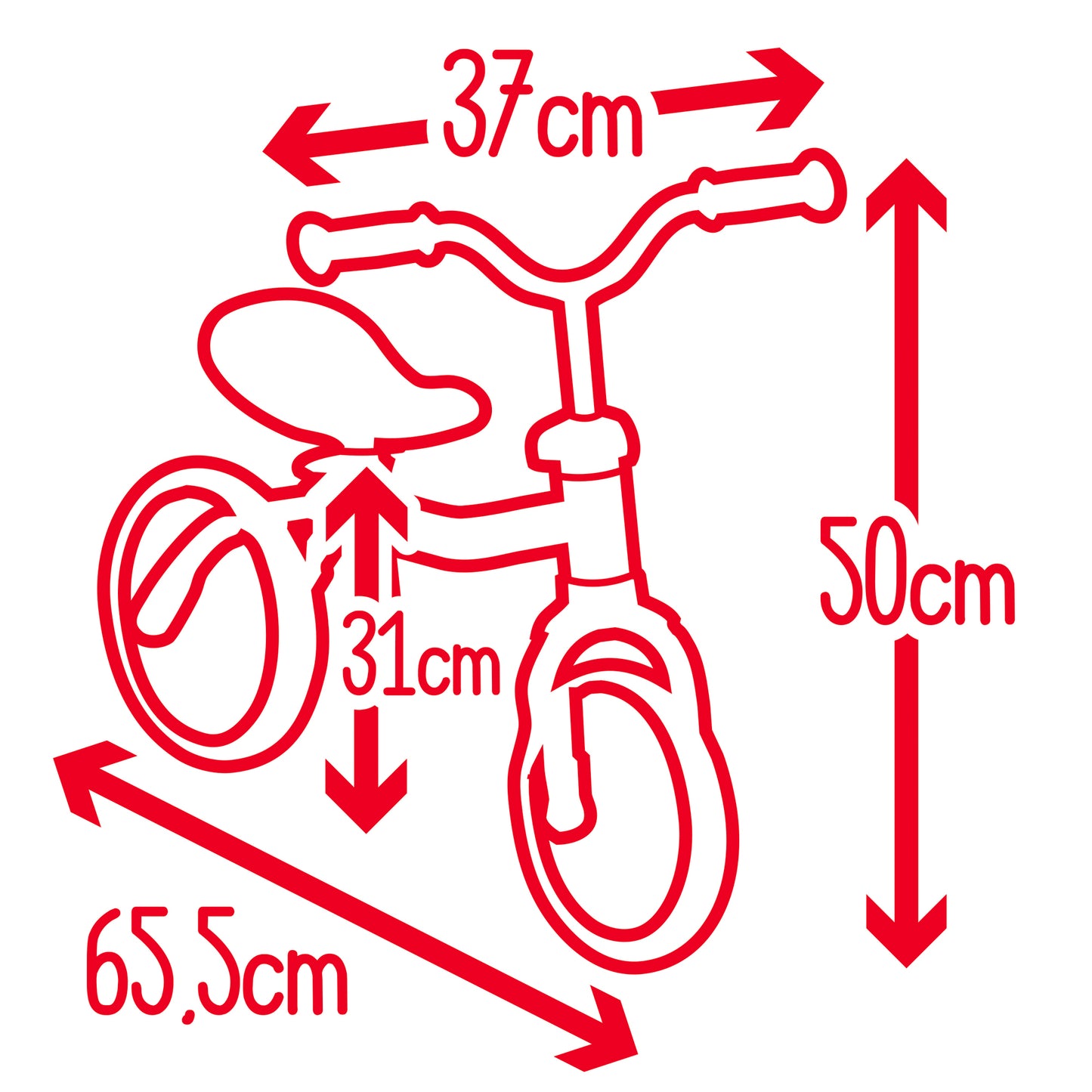 Smoby Rookie Balance Bike - 2 Years +