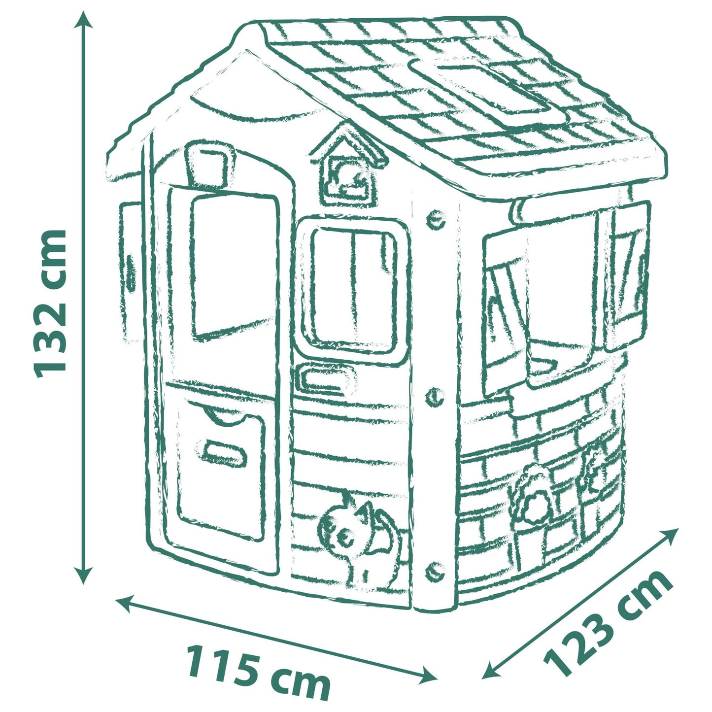 Smoby Life Jura Lodge Playhouse - 2 Years +