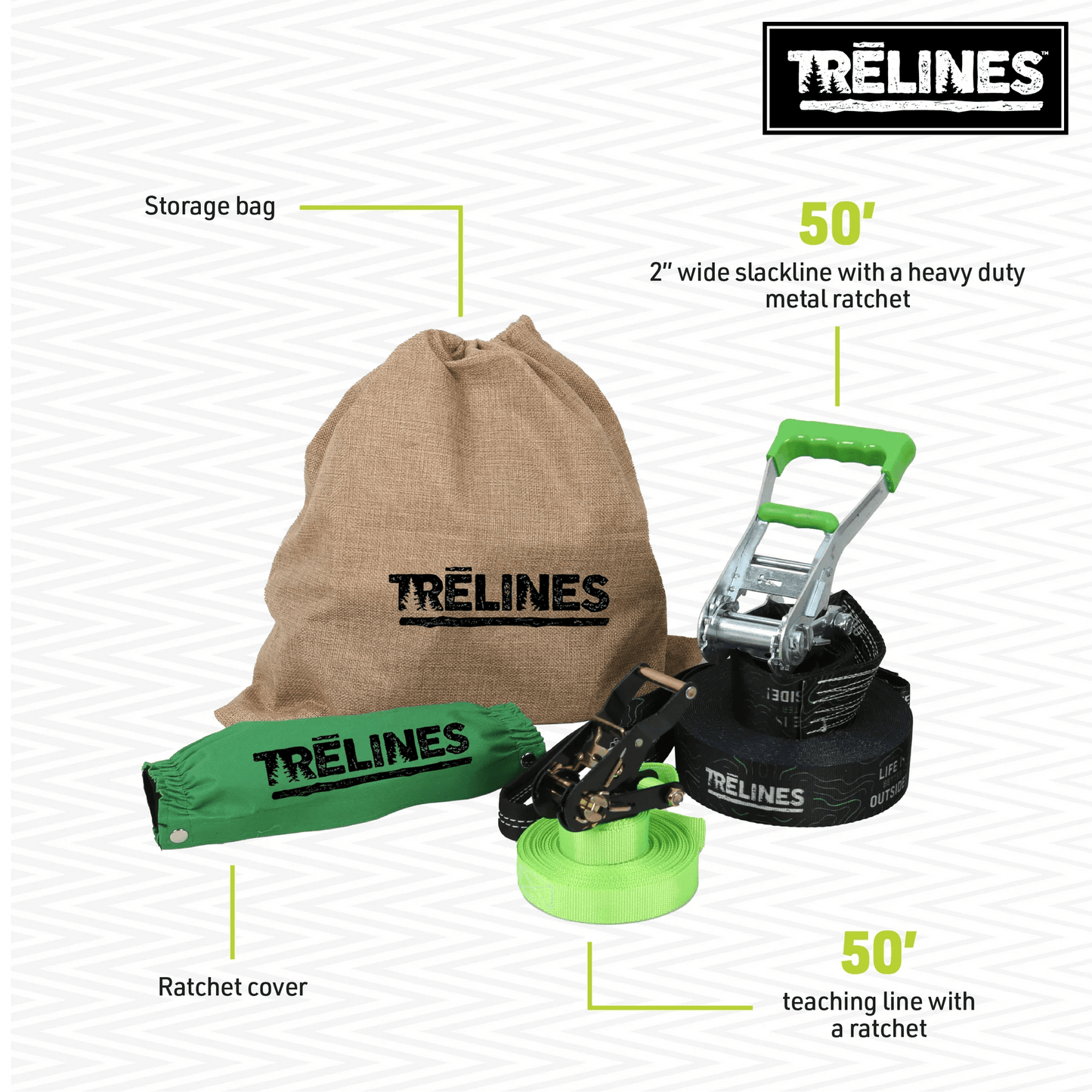 Trēlines Classic Slackline Set