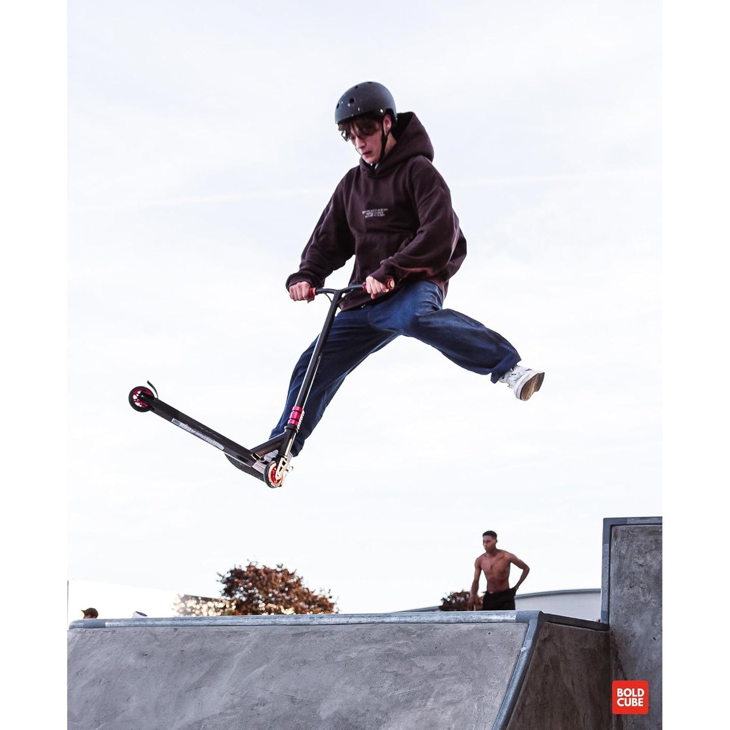 BOLDCUBE Cyan - Deluxe Stunt Scooter