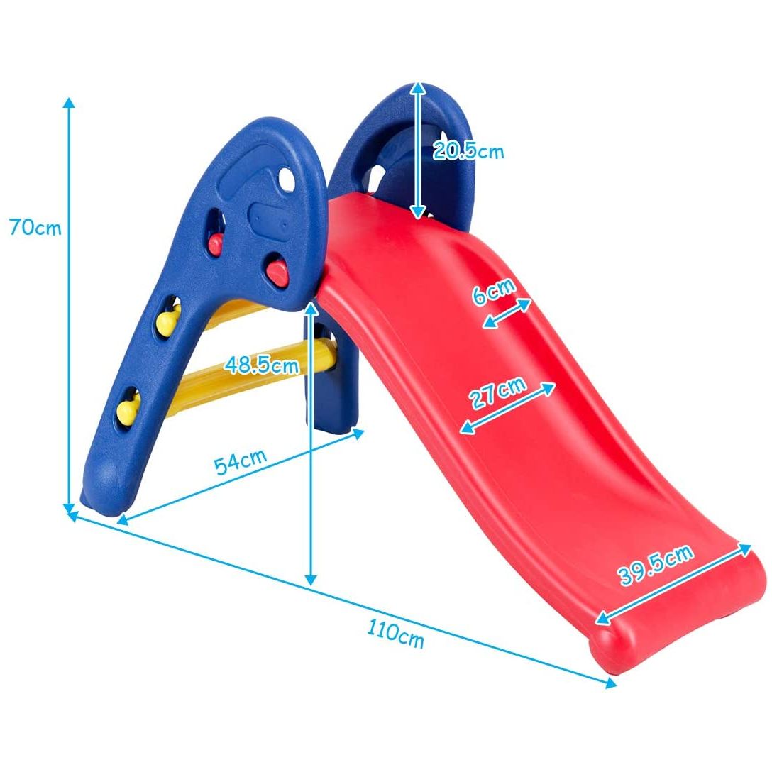 Folding Plastic Slide for Indoor and Outdoor Use