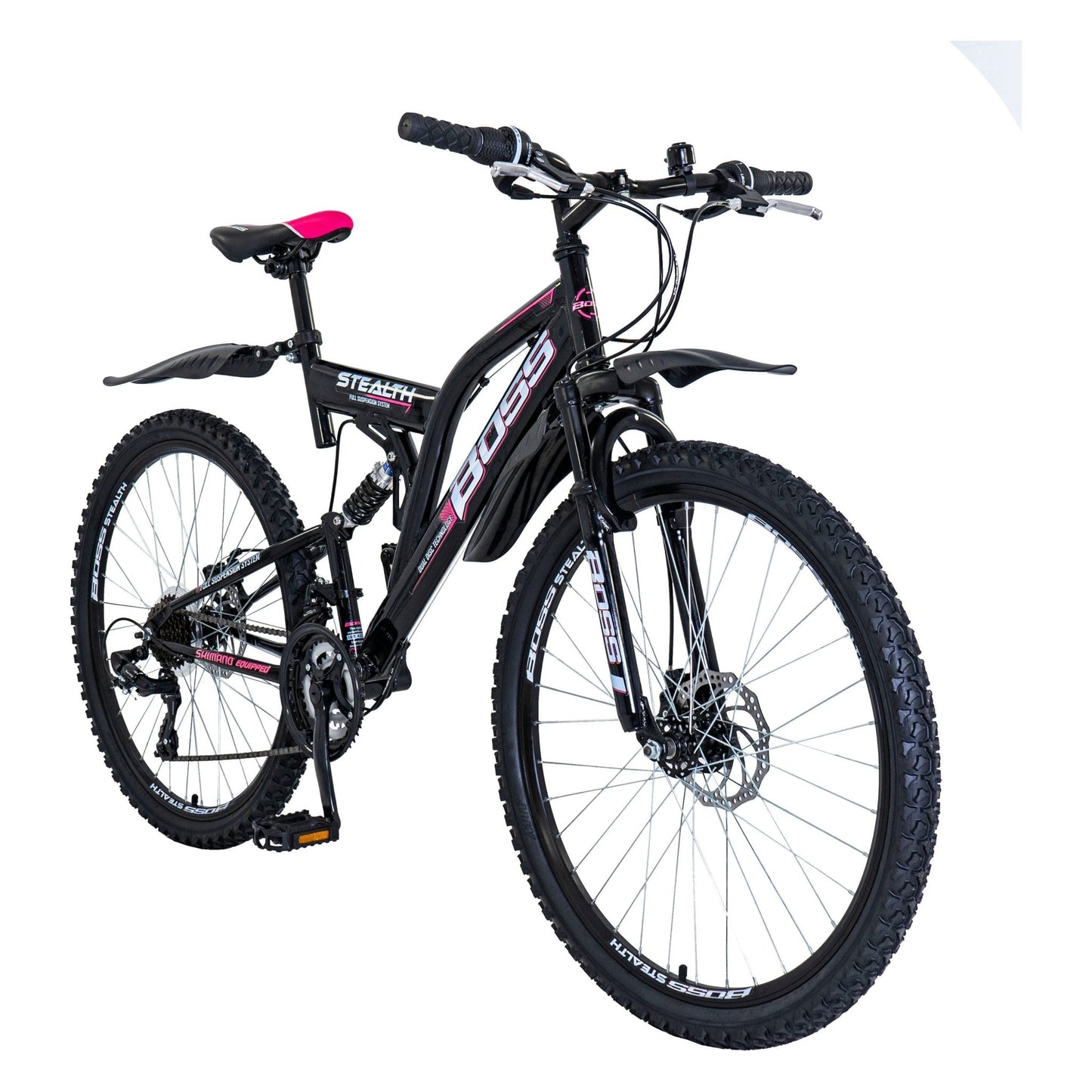 Boss Stealth 26 Inch Bike Black/Pink