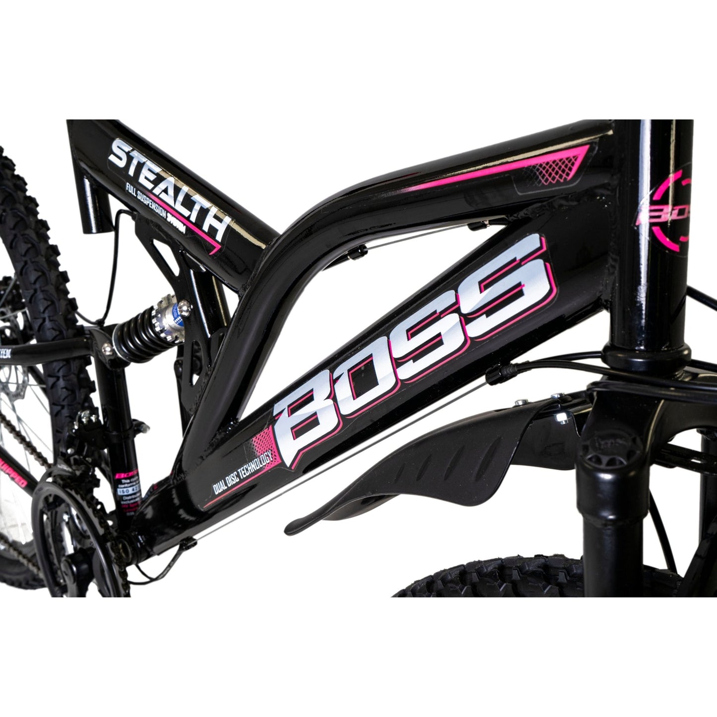 Boss Stealth 26 Inch Bike Black/Pink
