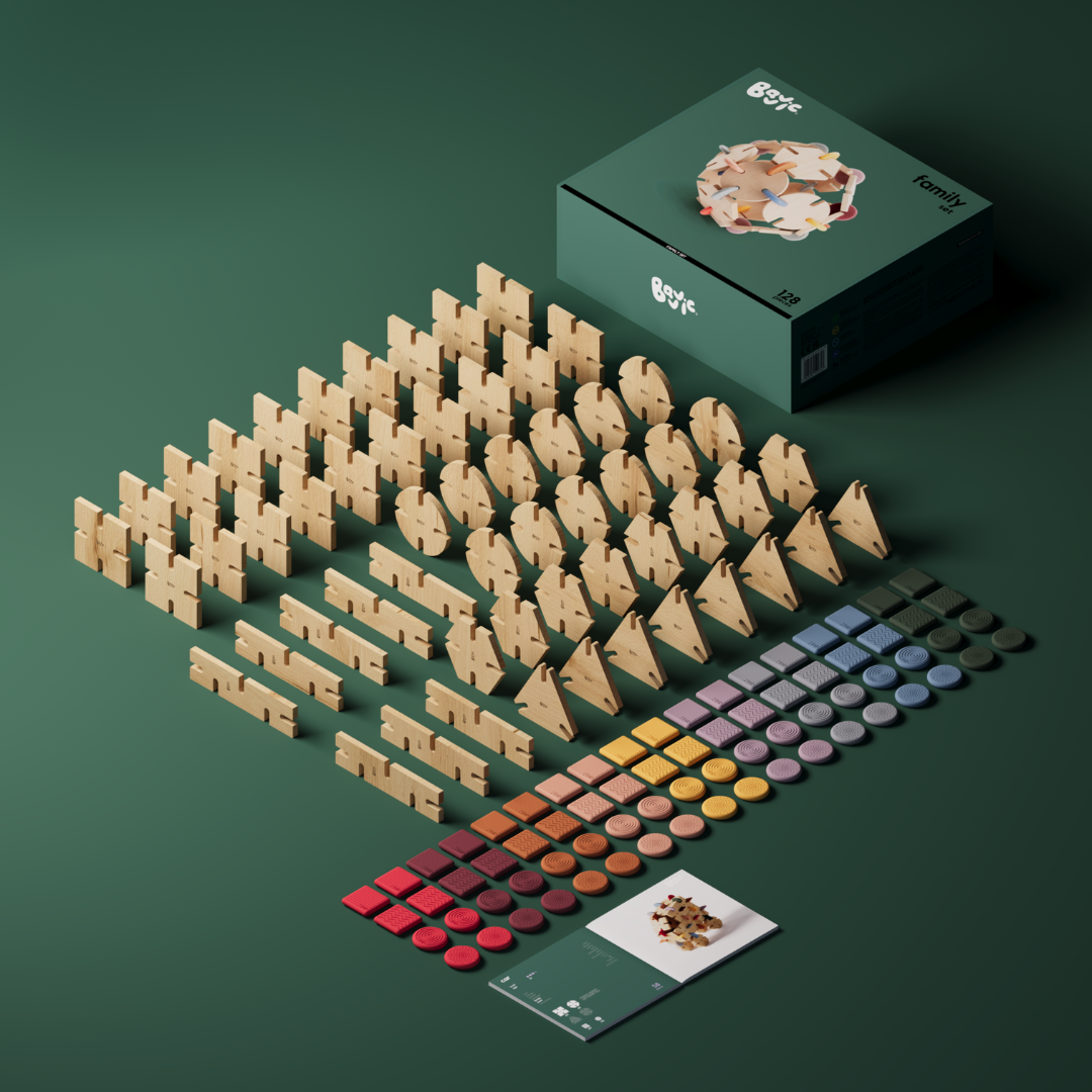 Bavvic - Family Set - 128 Pieces