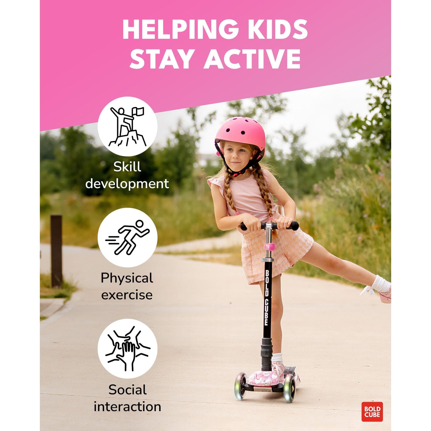 Kitty Love - Big 3 Wheel Scooter