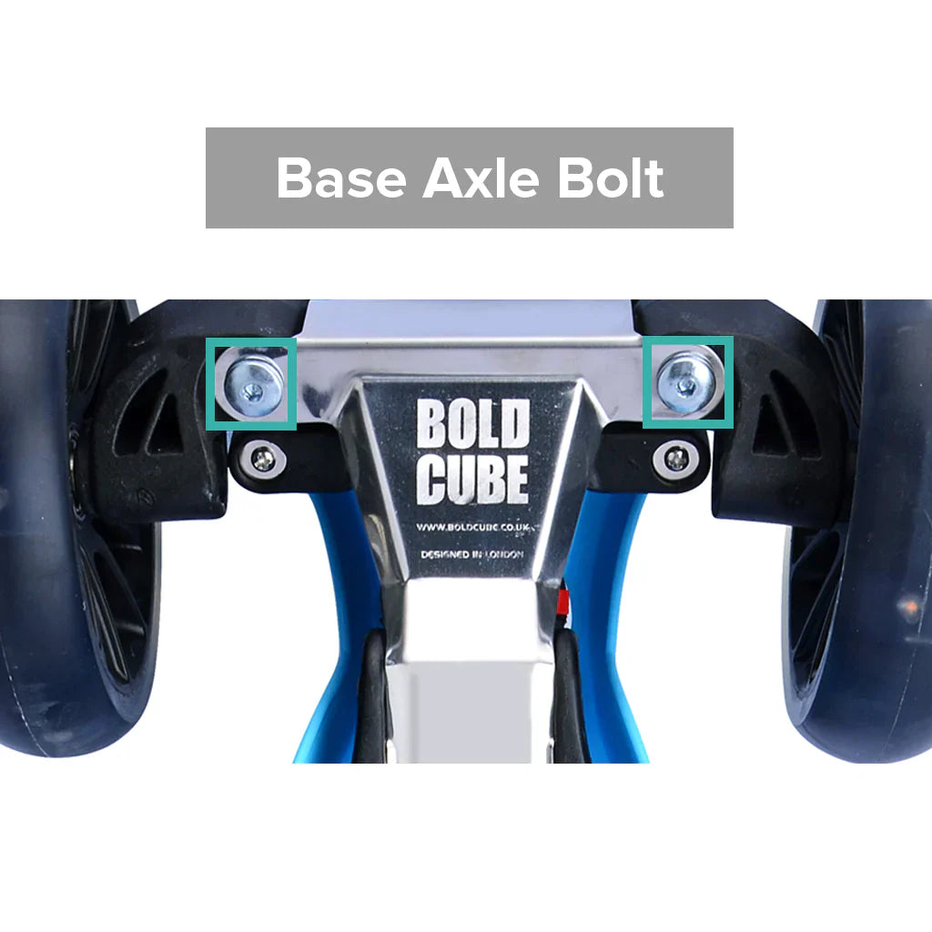 BOLDCUBE Steel Base Underboard Bolts - Teeny 3 Wheel Scooter