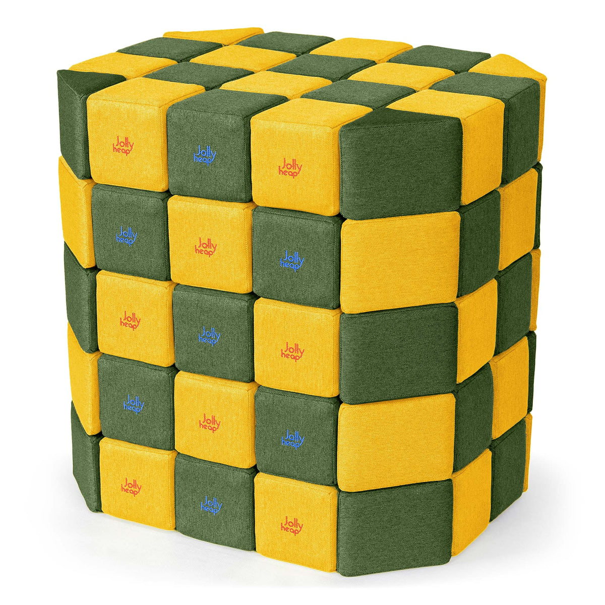 JollyHeap Soft Magnetic Building Blocks - Basic Set (100 Blocks)