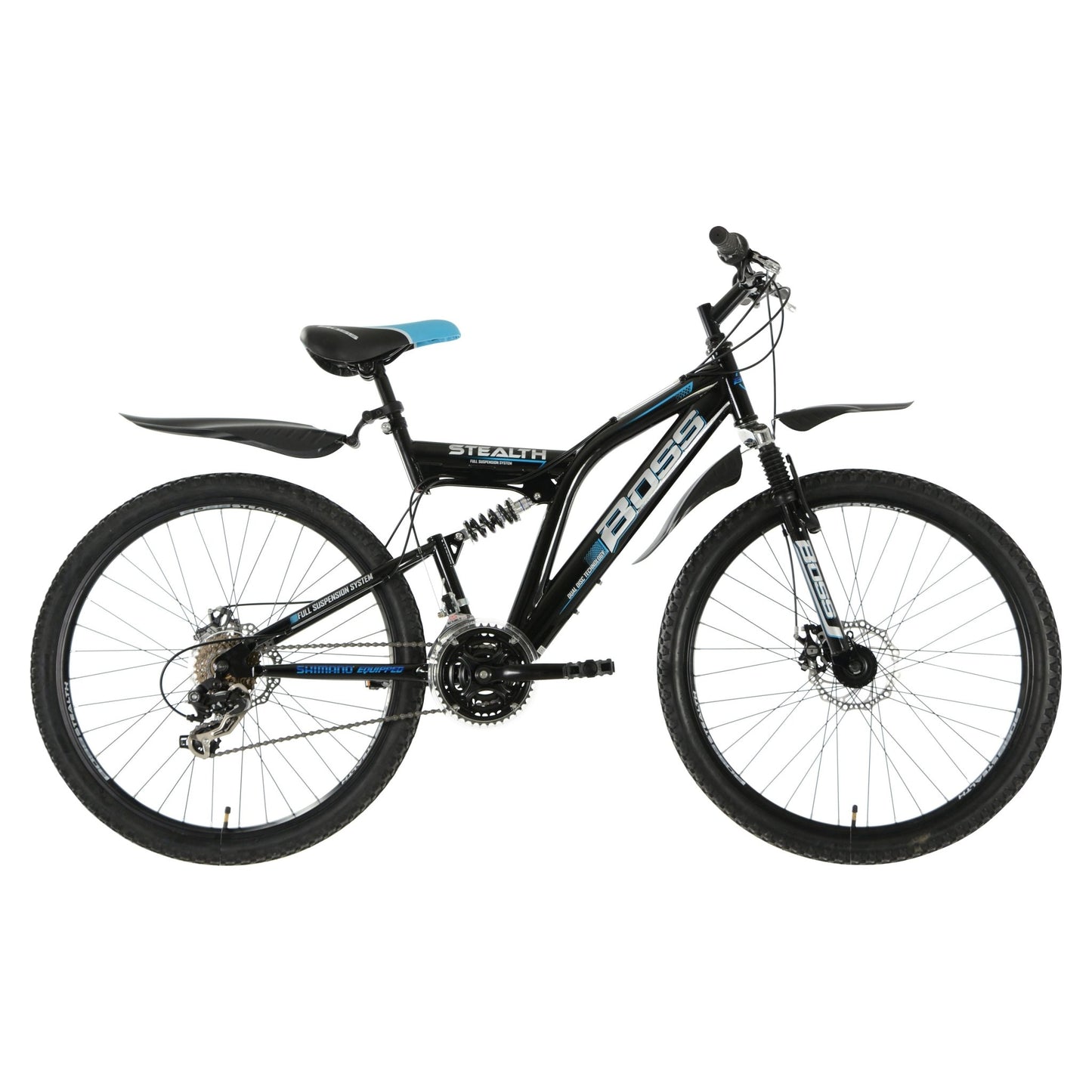 Boss Stealth 26 Inch Bike Black/Blue
