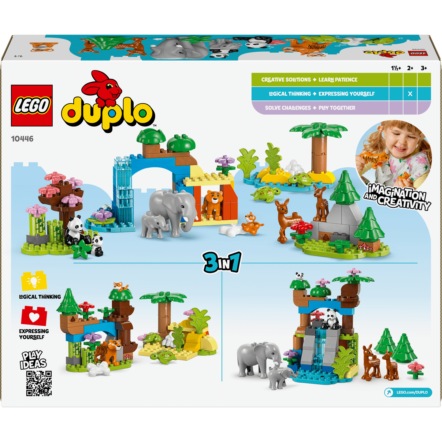 Lego Duplo 10446 3 in 1 Wild Animal Families for Toddlers Ages 2 & Up