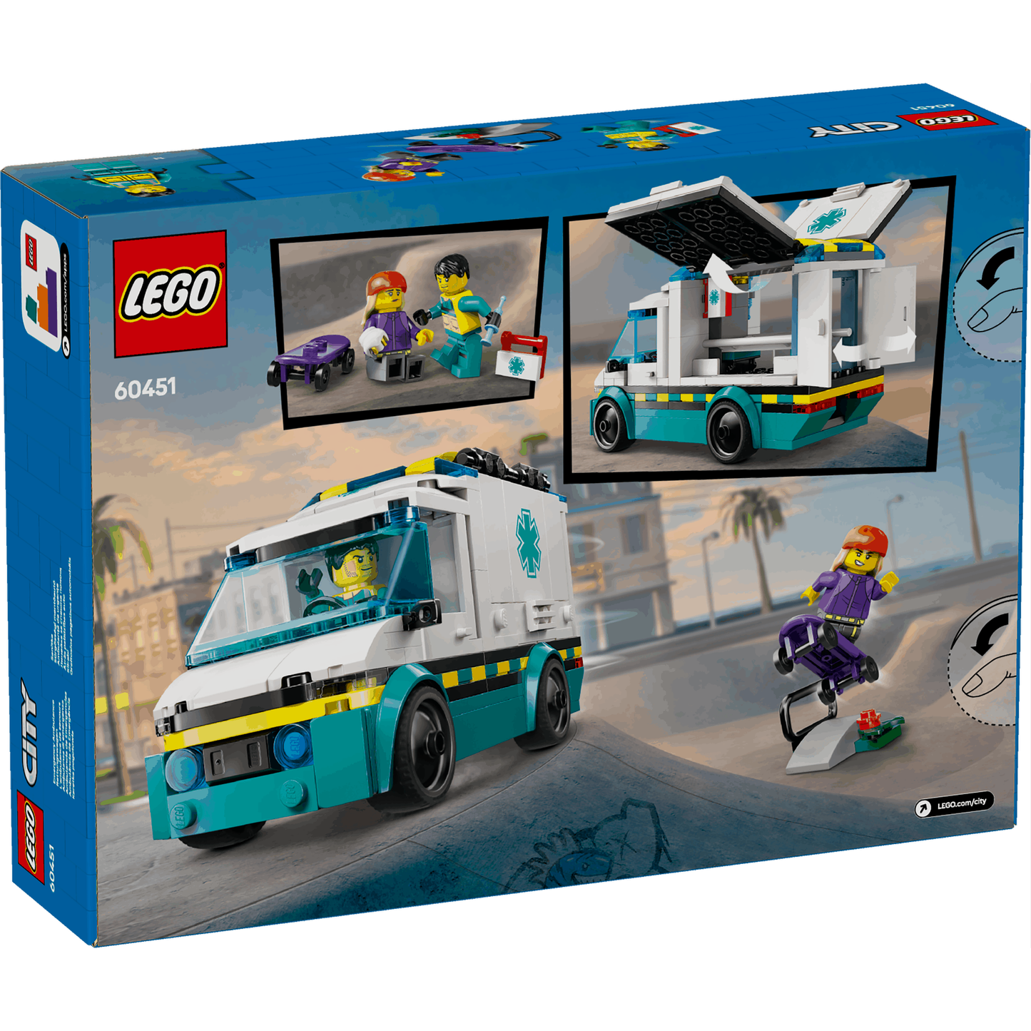 Lego City 60451 Emergency Ambulance Playset for Ages 5 and Up