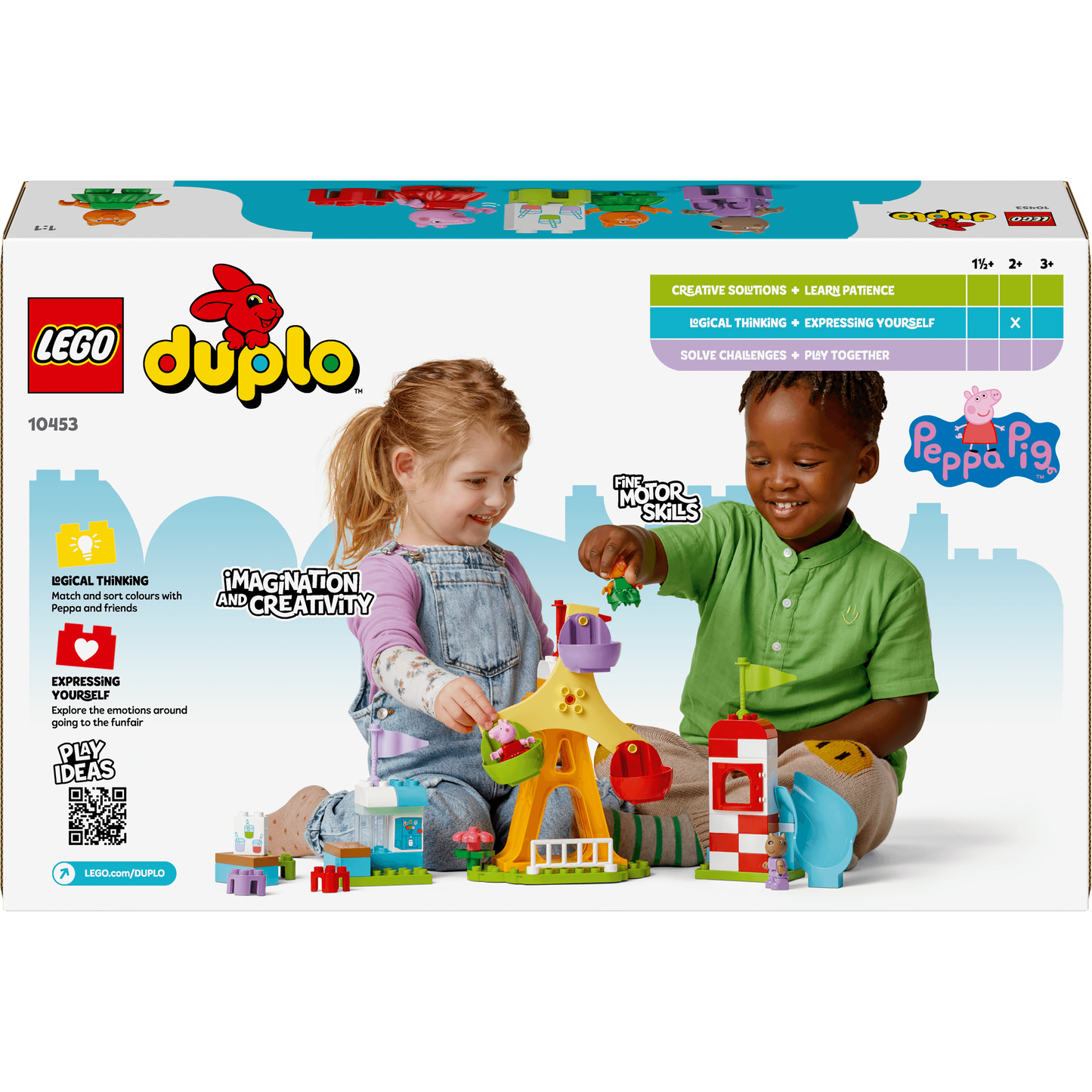 Lego Duplo 10453 Peppa Pig Funfair Playset for Toddlers Ages 2 and Up