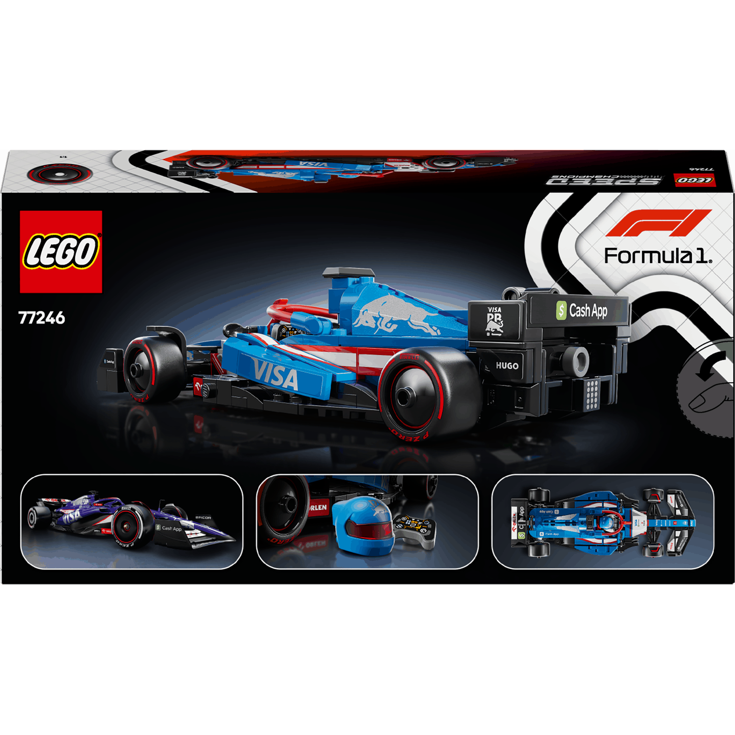 Lego Speed Champions 77246 Visa Cash App RB VCARB 01 F1 Race Car 18+