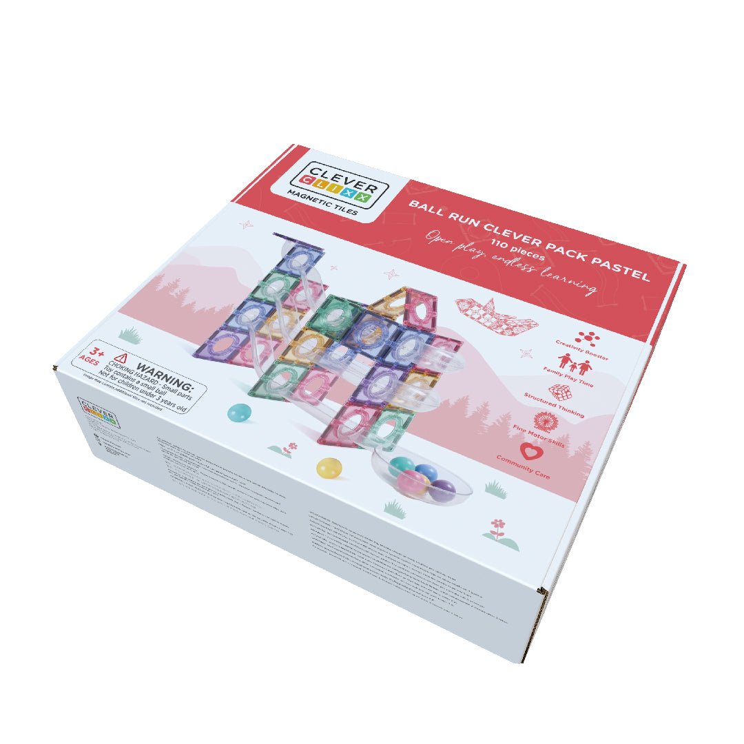 CleverClixx - Ball Run Clever Pack Pastel 110 Piece