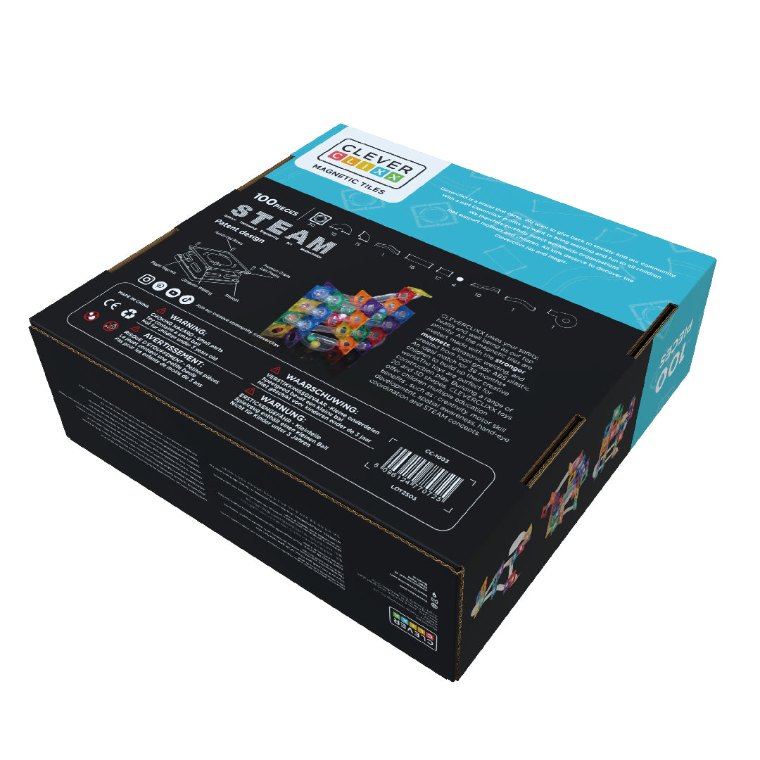 CleverClixx - Ball Run Dazzling Lights Pack Intense 100 Pieces