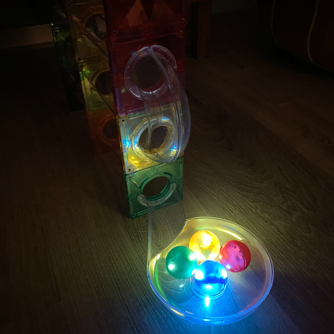 CleverClixx - Ball Run Dazzling Lights Pack Intense 100 Pieces