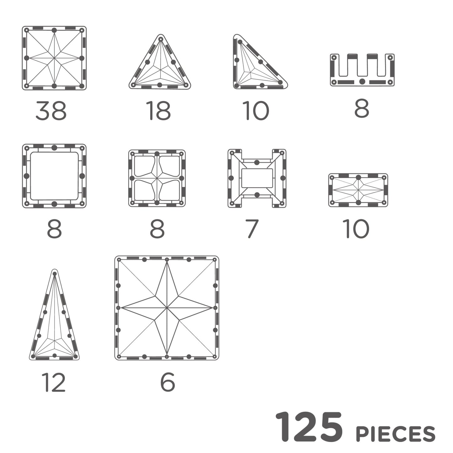 CleverClixx - Large Creative Pack Pastel 125 Pieces