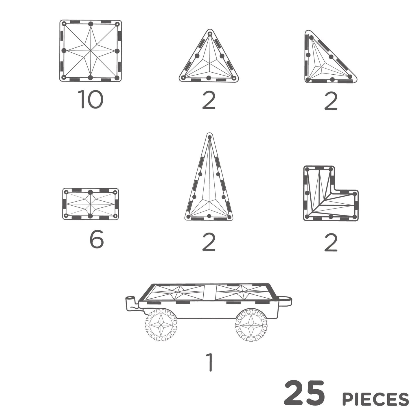 CleverClixx - Wheels Pack Intense 25 Pieces