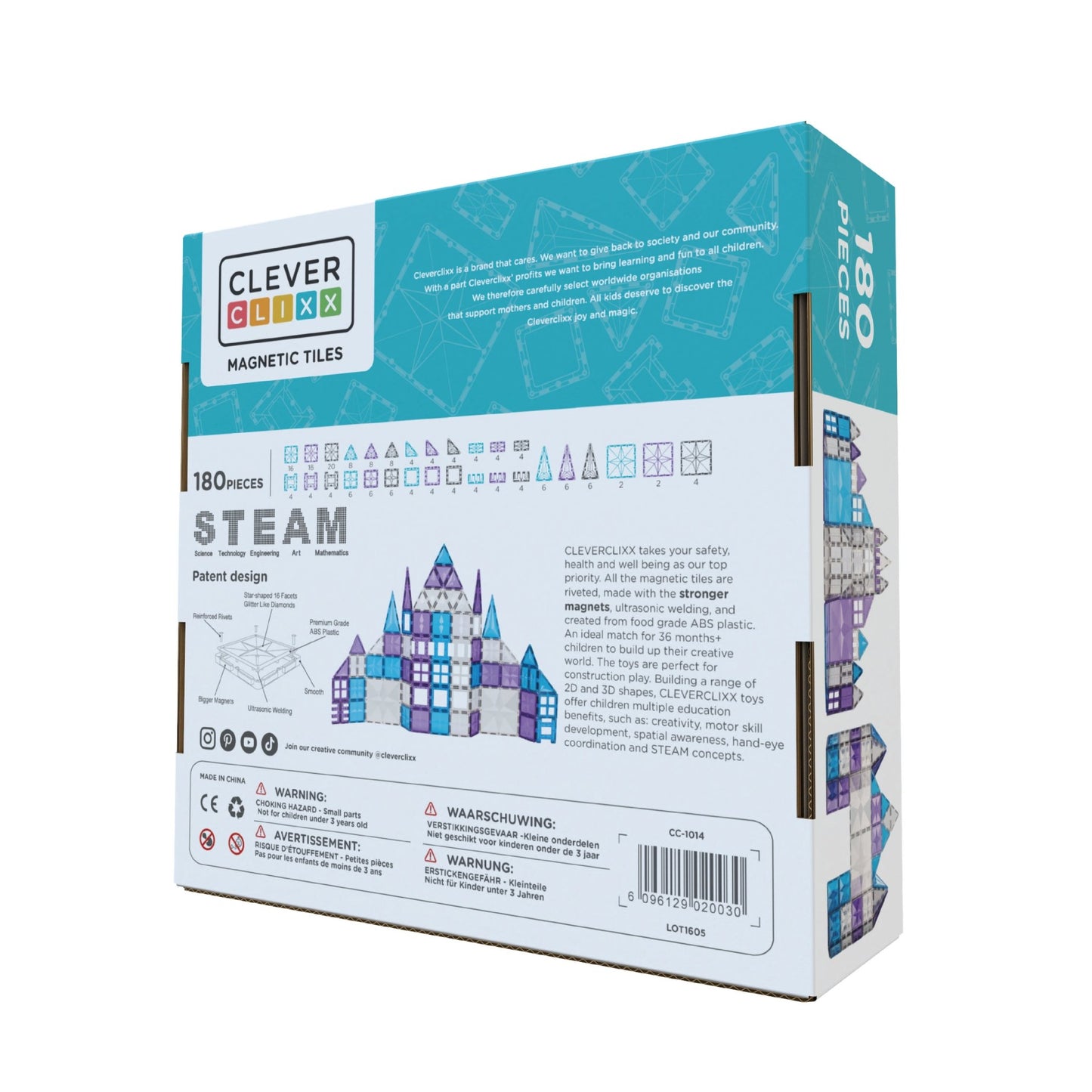 CleverClixx - Mega Ice Crystal Pack 180 Pieces
