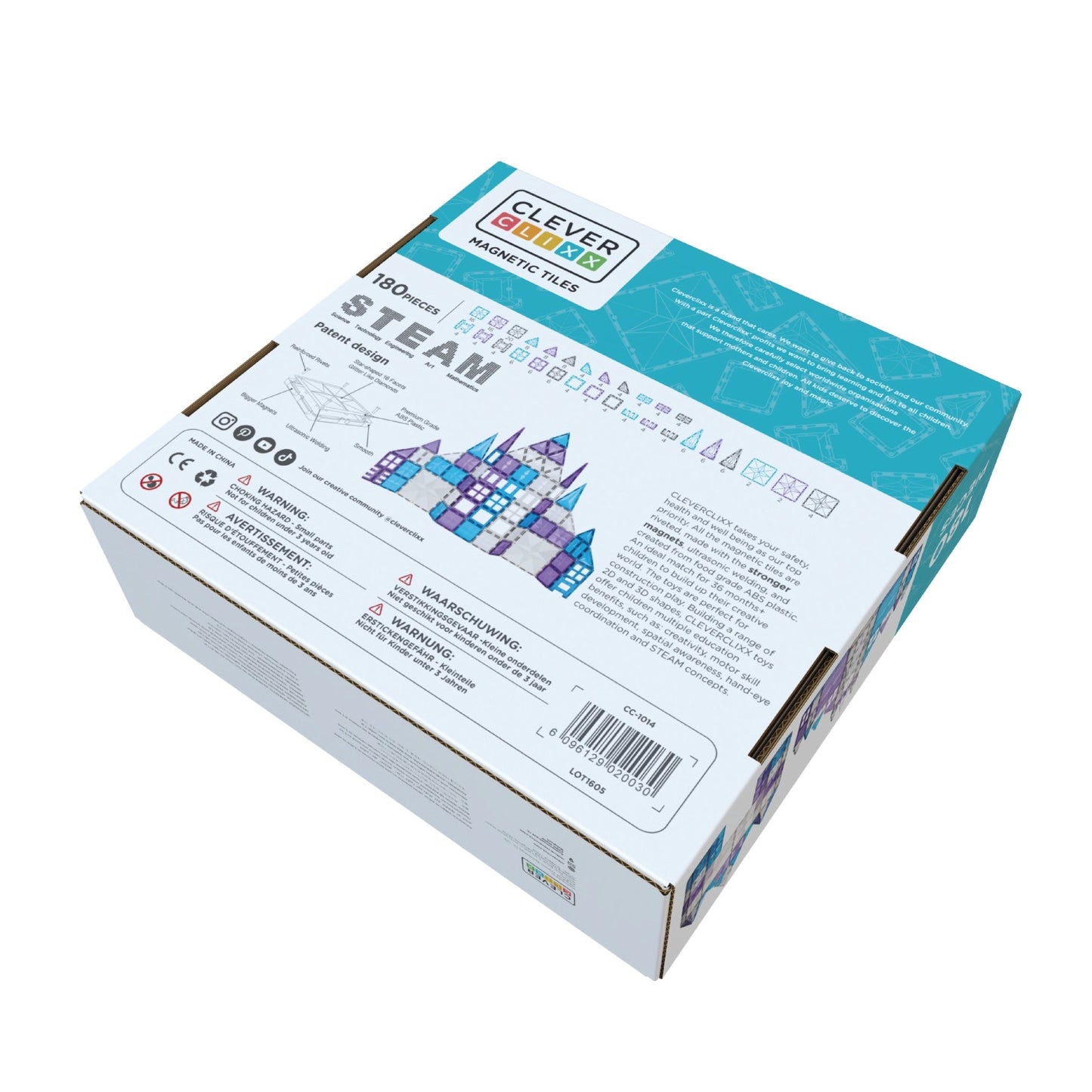 CleverClixx - Mega Ice Crystal Pack 180 Pieces