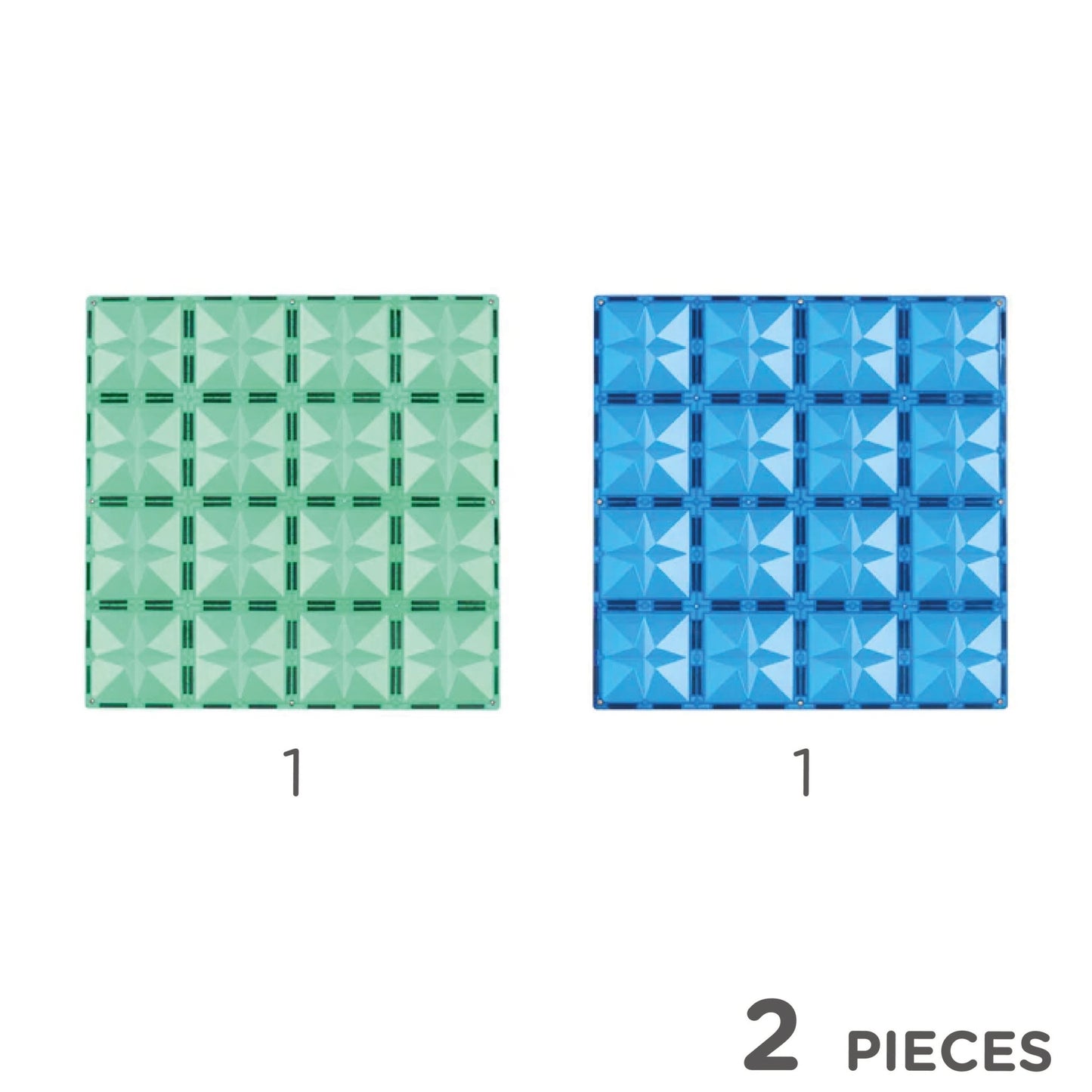 CleverClixx - Big Plates Blue Green 2 Pieces