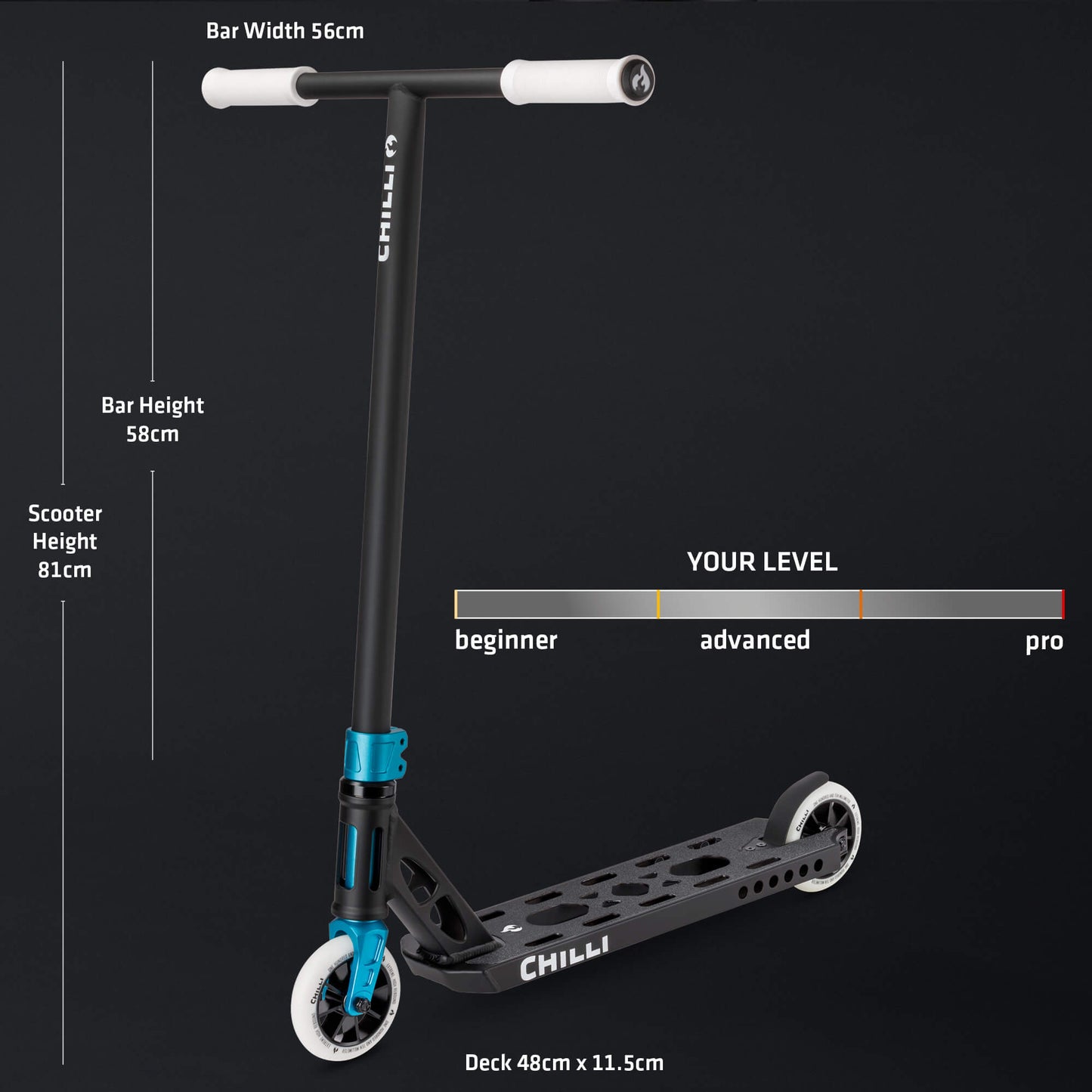 Chilli Pro Ventus M Black/White Stunt Scooter