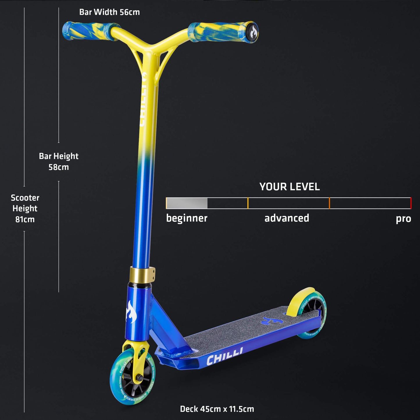 Chilli Jumpstart Stunt Scooter - Medium