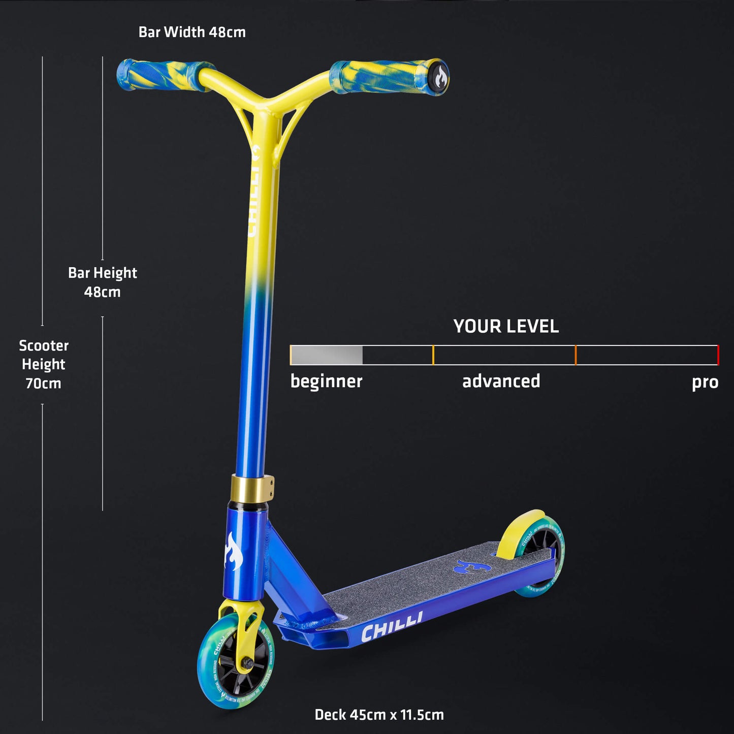 Chilli Jumpstart Stunt Scooter - Small