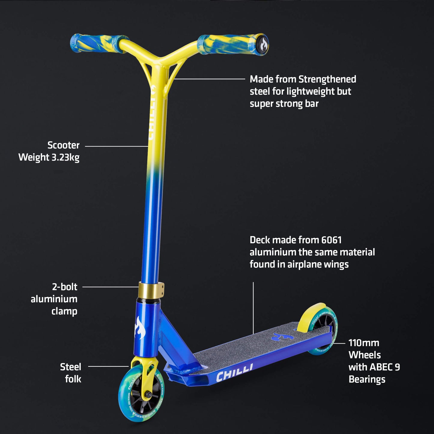 Chilli Jumpstart Stunt Scooter - Small