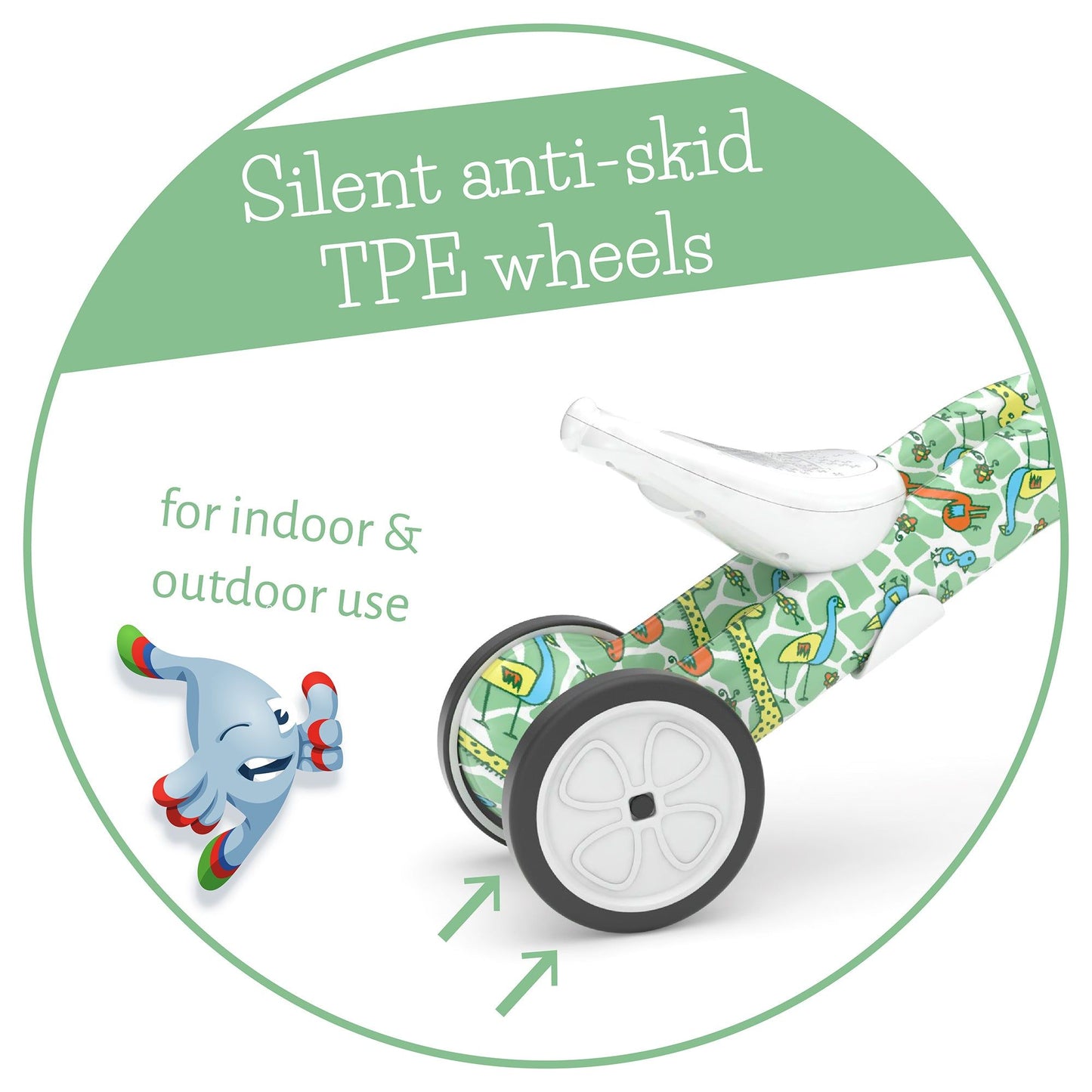 Chillafish BUNZI Trike Fad Graffiti anti skid wheels
