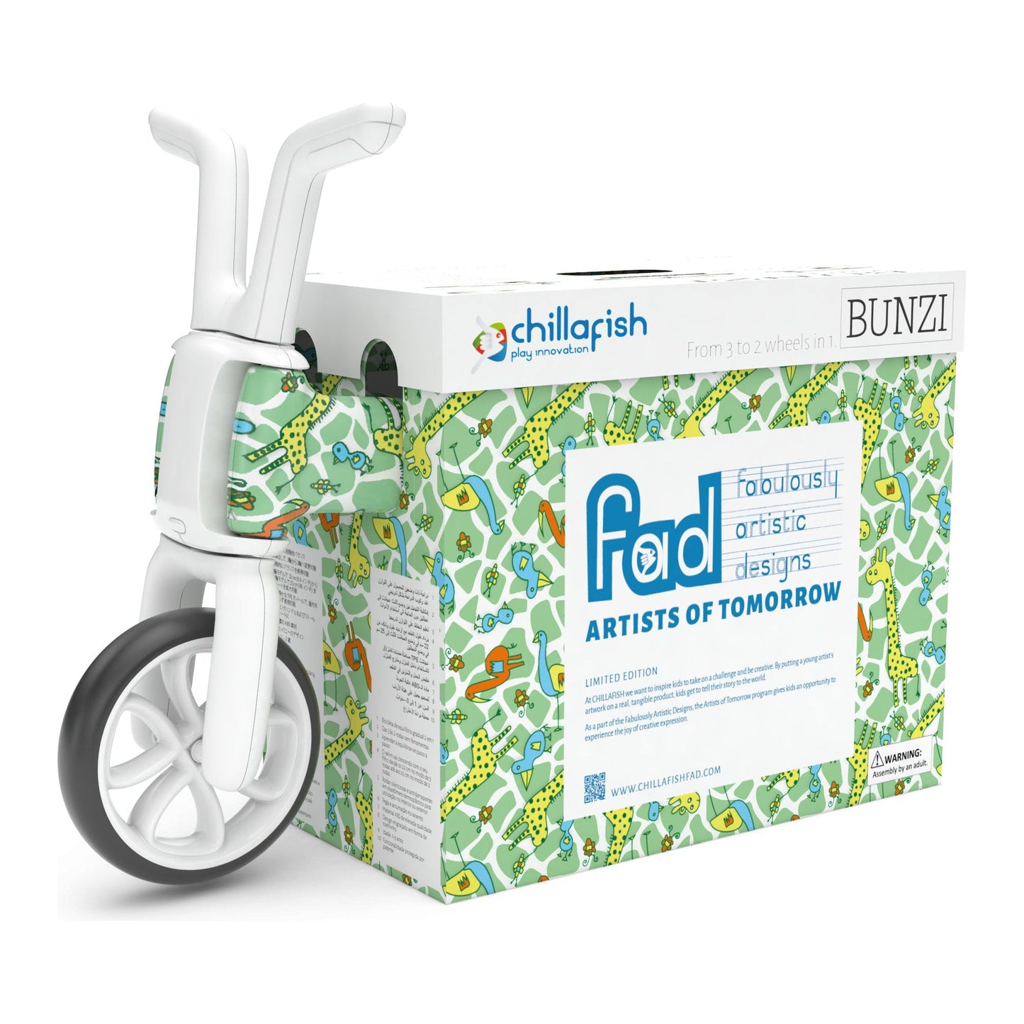 Chillafish BUNZI Trike Fad Graffiti in box