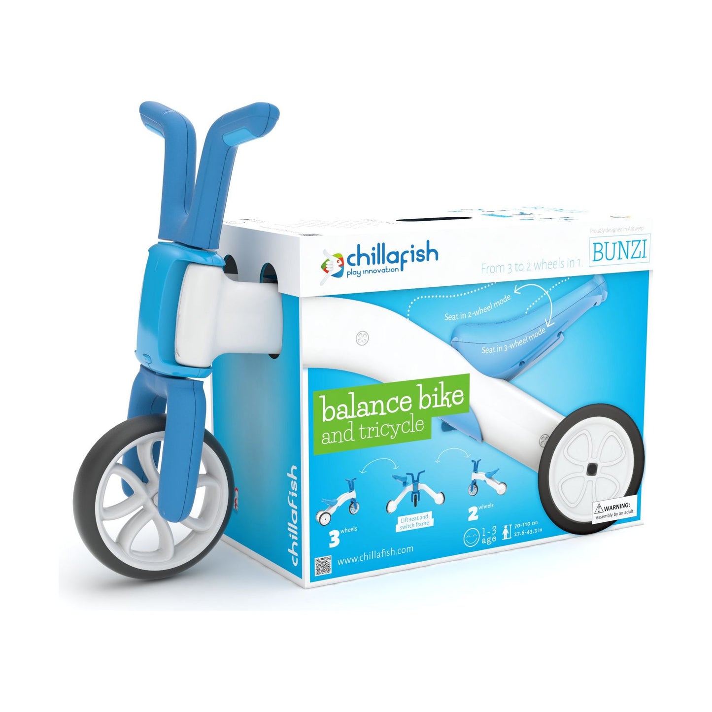 Chillafish BUNZI Trike Blue in box