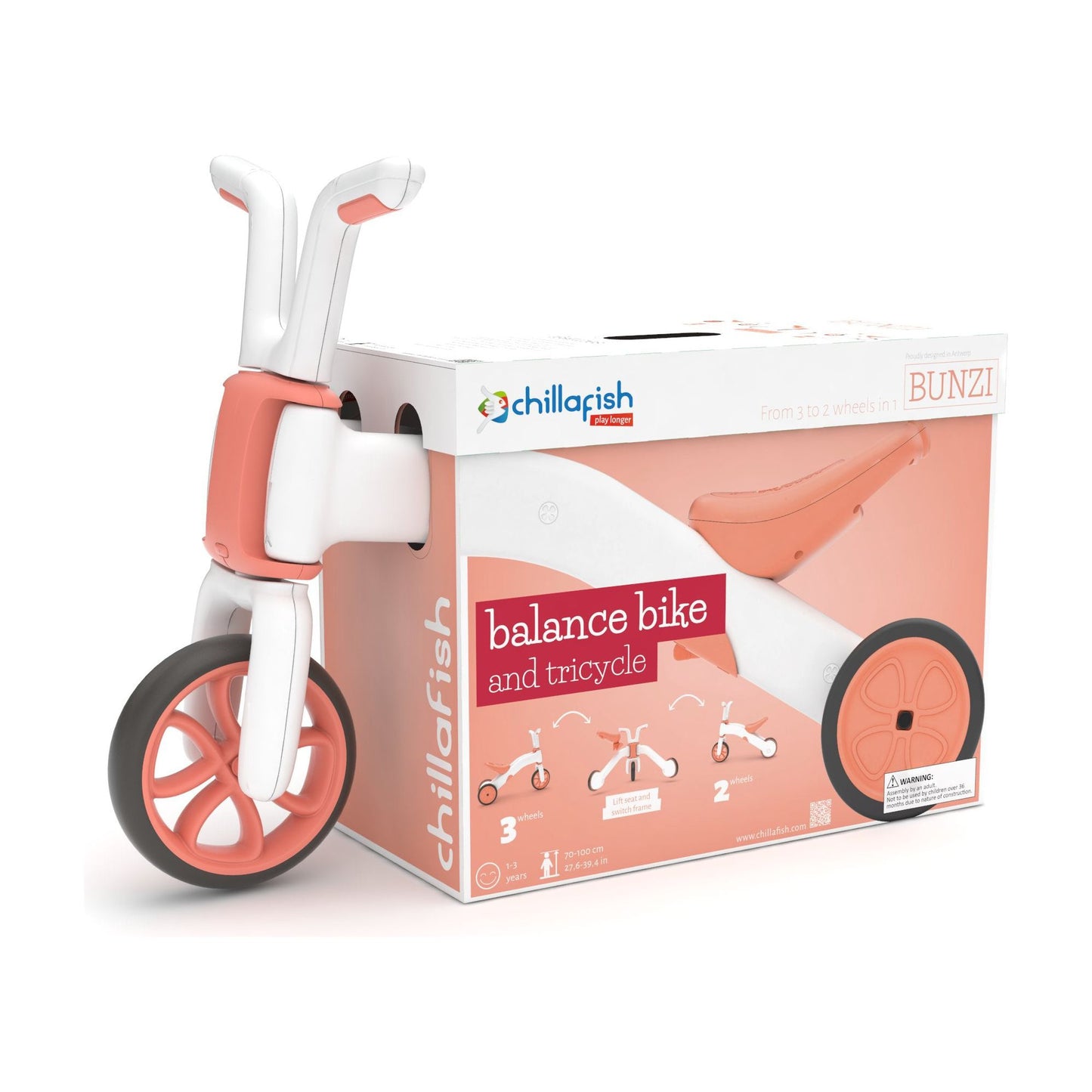 Chillafish BUNZI Trike Flamingo in box
