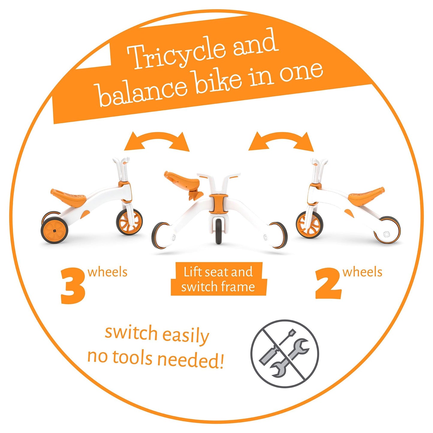 Chillafish BUNZI Trike Ginger 2 in 1 balance bike and trike