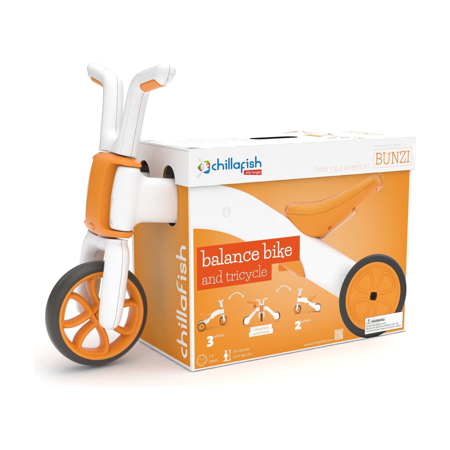 Chillafish BUNZI Trike Ginger in box