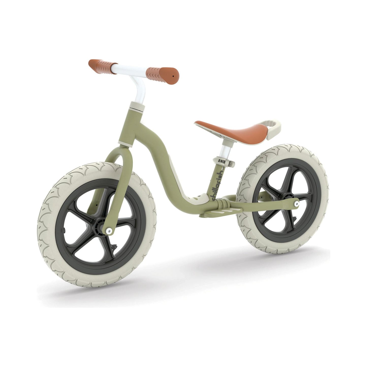 Chillafish Balance Bike Charlie LUX - Olive front left