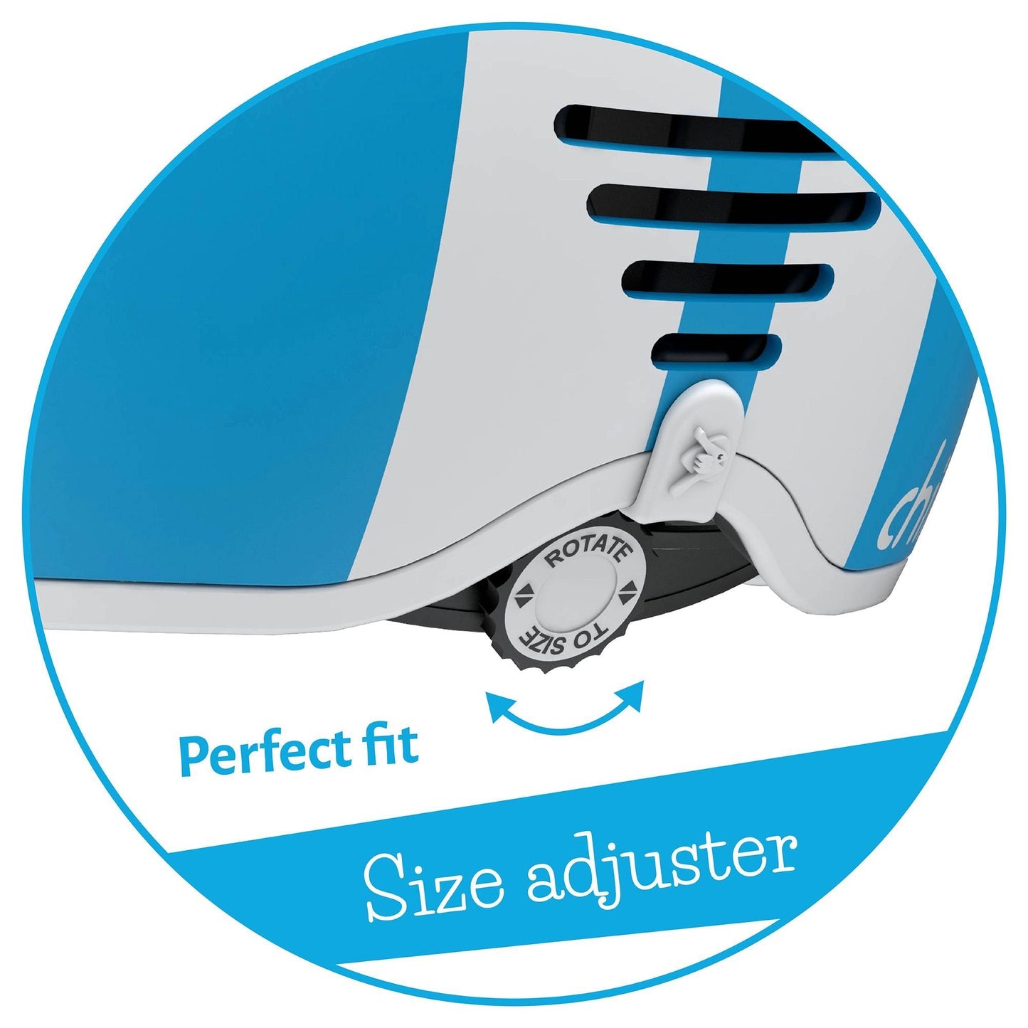 Chillafish Helmet Bobbi Small Blue size adjuster