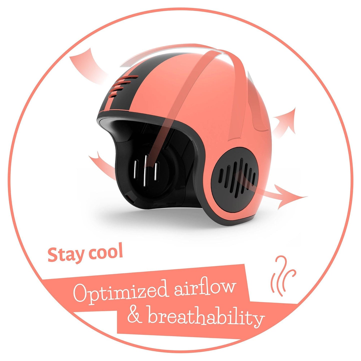 Chillafish kids Helmet Bobbi Small Rose with optimised airflow and breathability