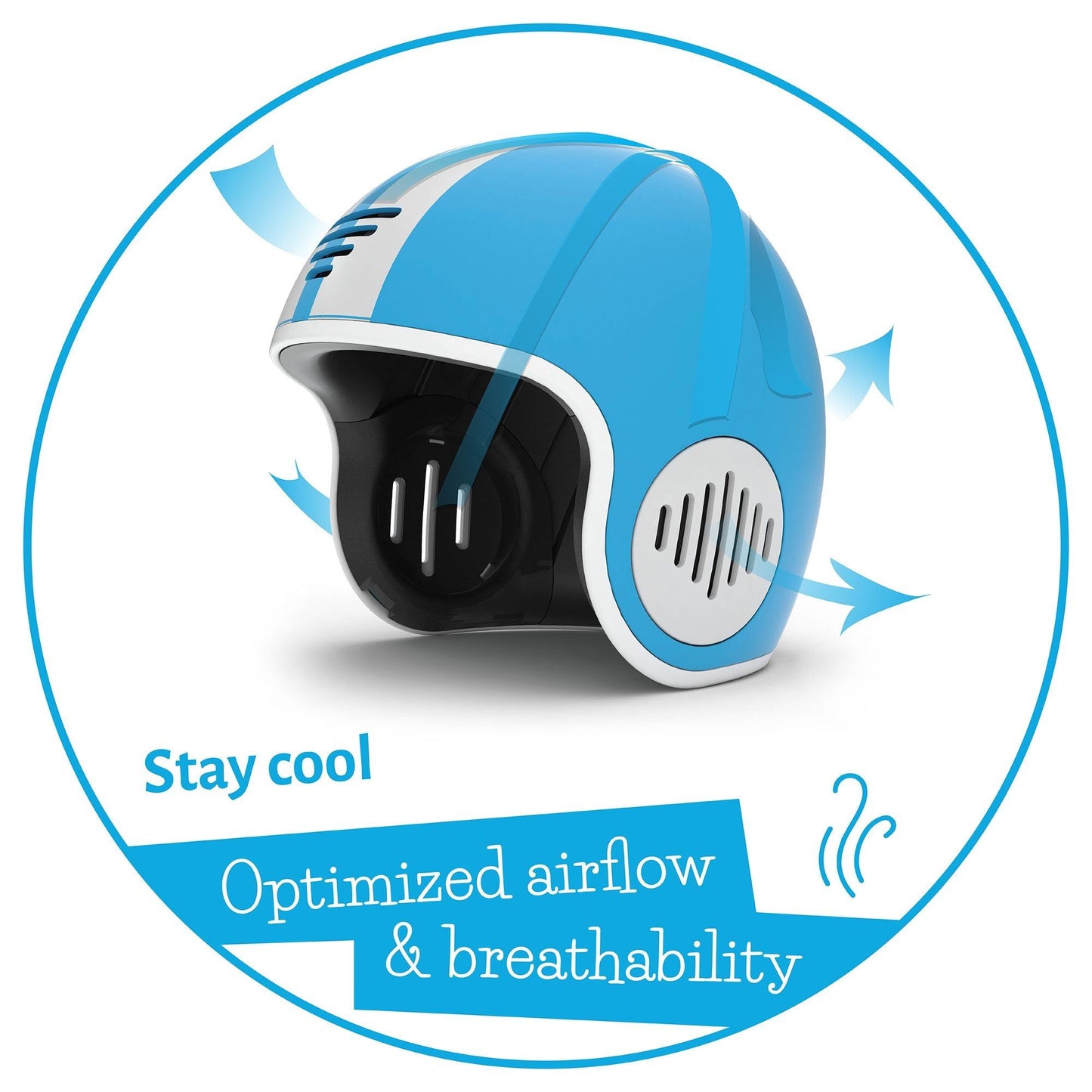 Chillafish Kids Helmet Bobbi XS Blue with optimised airflow and breathability