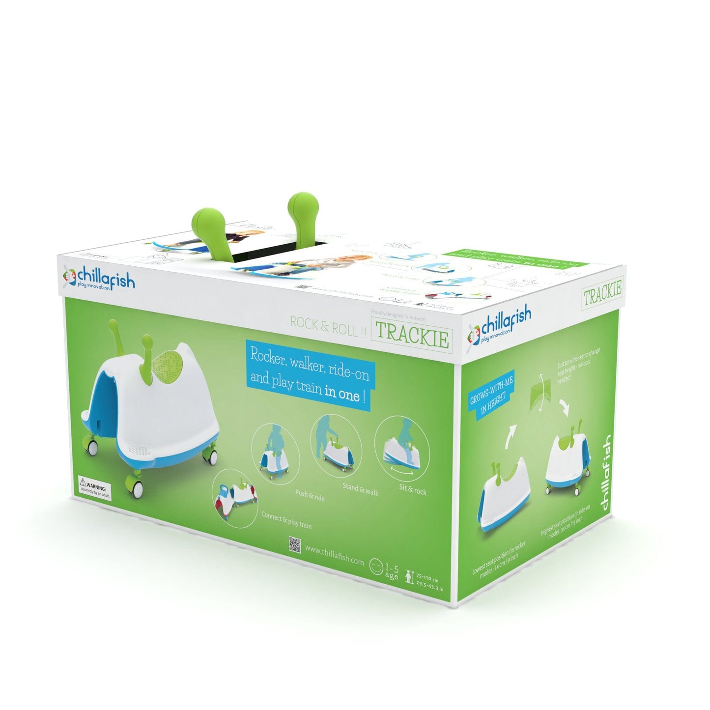 Chillafish Trackie Lime Blue Age 1-5 - The Online Toy Shop - Ride On Toy - 9