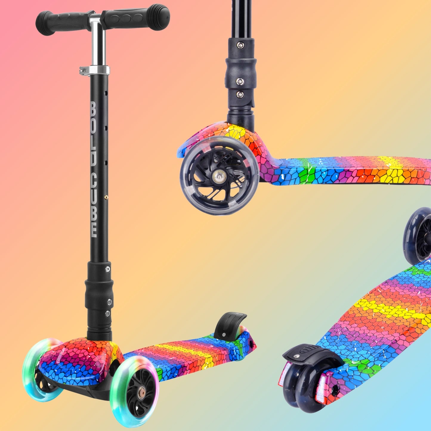 BOLDCUBE Crystal Rubix - Big 3 Wheel Scooter