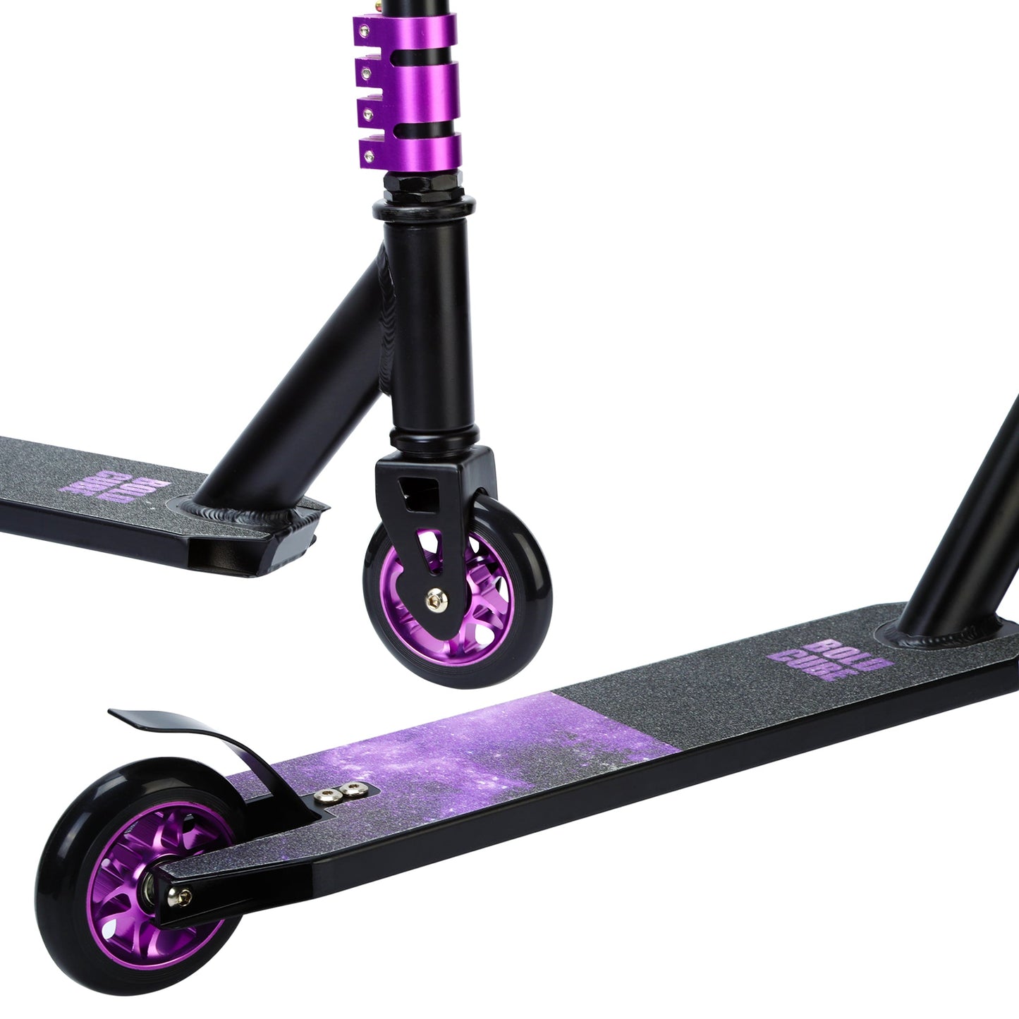 BOLDCUBE Purple - Deluxe Stunt Scooter