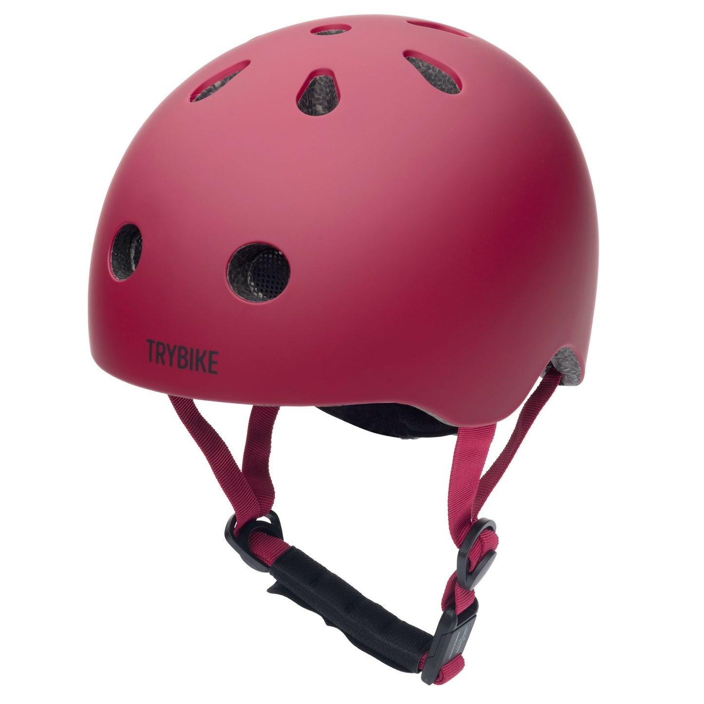 TryBike Matte Finish Bundle - 2-in-1 Trike/Bike, Helmet and Basket - Vintage Red