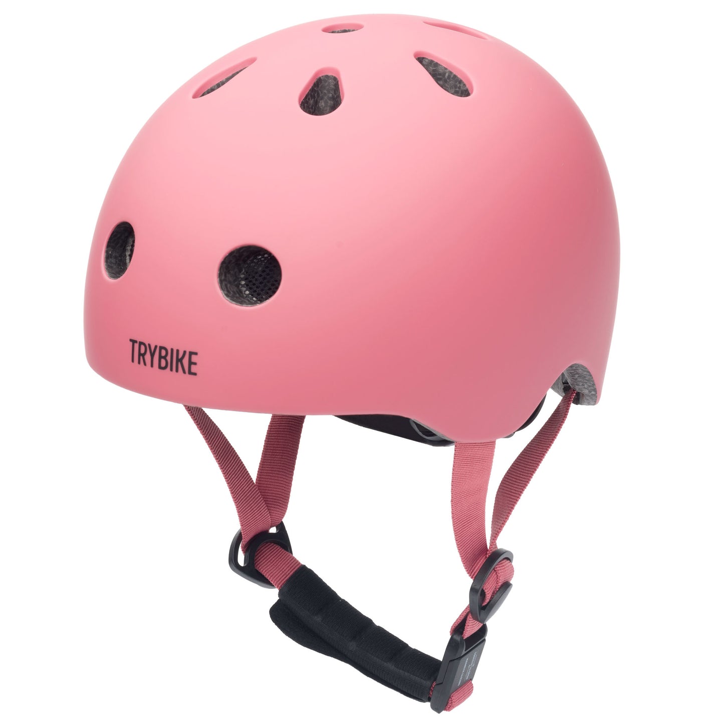 TryBike Matte Finish Bundle - 2-in-1 Trike/Bike, Helmet and Basket - Vintage Pink
