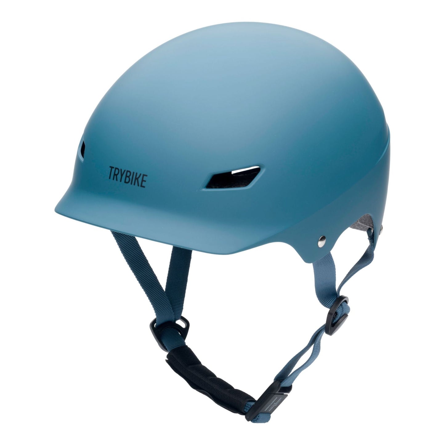 TryBike Matte Finish Bundle - 2-in-1 Trike/Bike, Helmet and Basket - Vintage Blue