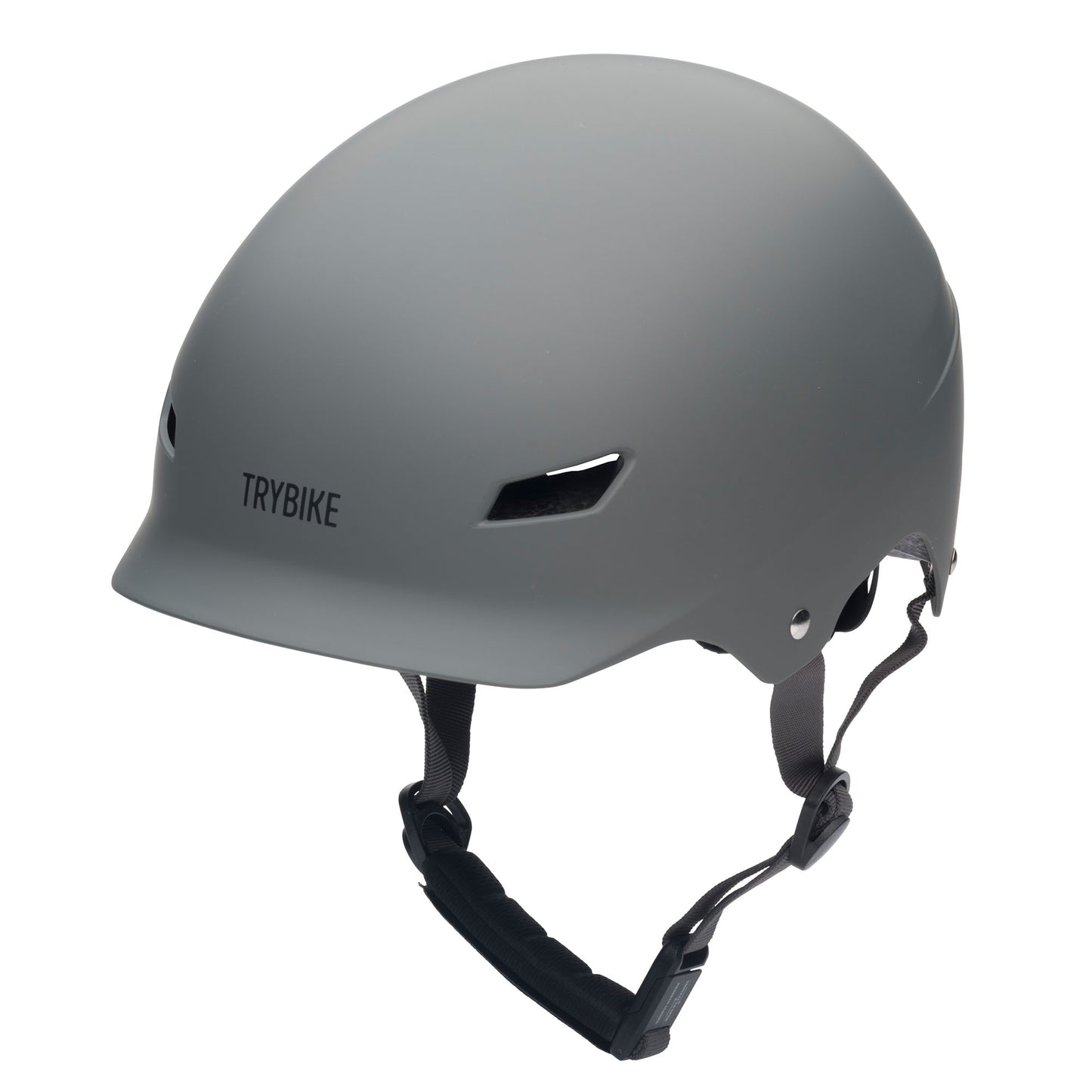 TryBike Matte Finish Bundle - 2-in-1 Trike/Bike, Helmet and Basket - Vintage Grey